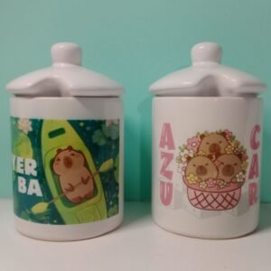 Azucarera/Yerbera de cerámica